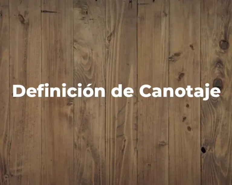Definición de Canotaje