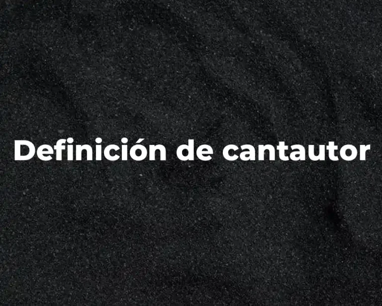 Definición de cantautor