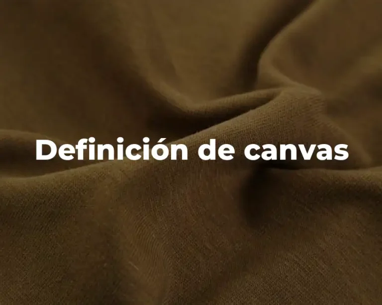 Definición de canvas
