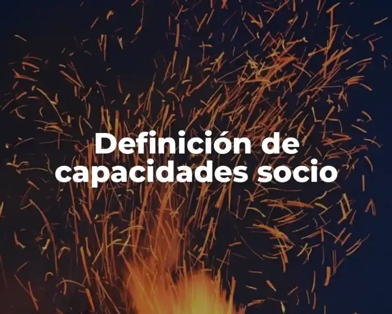 Definición de capacidades socio