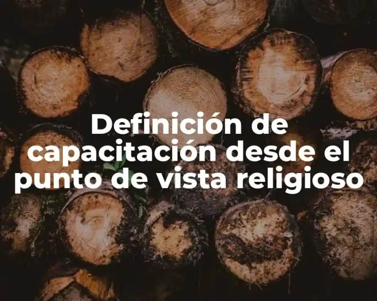 Definición de capacitación desde el punto de vista religioso