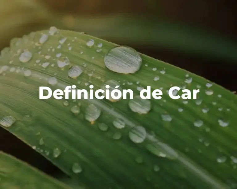 Definición de Car