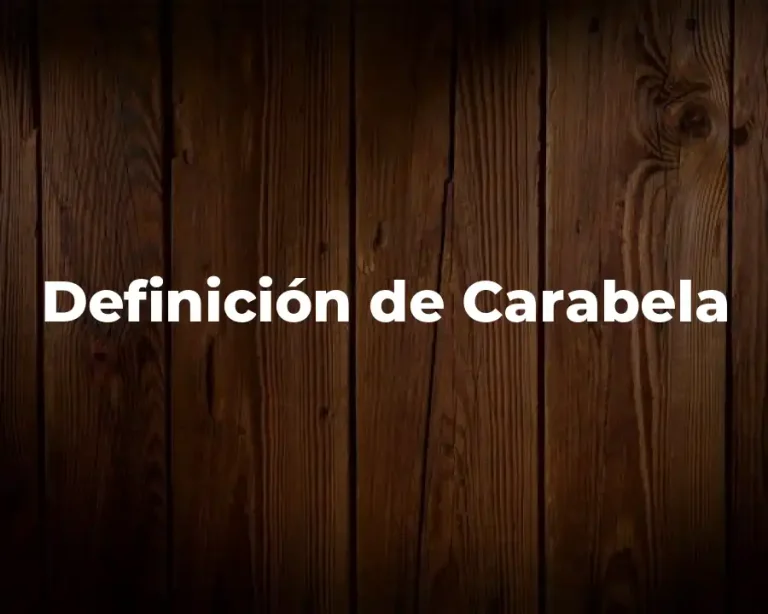 Definición de Carabela