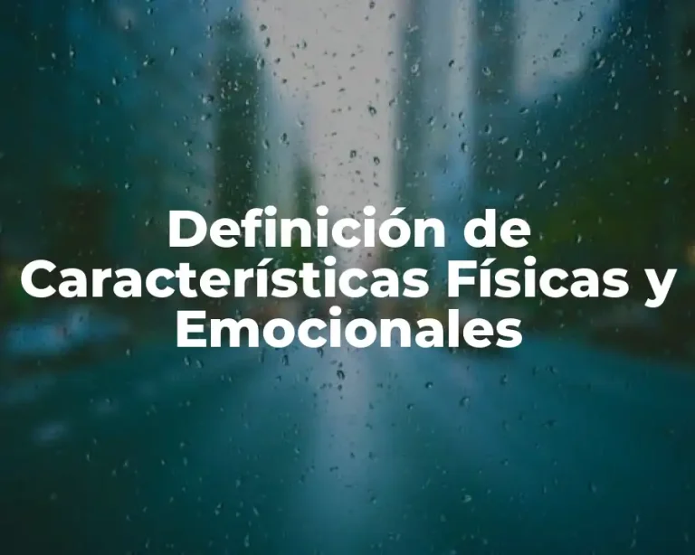 Definición de Características Físicas y Emocionales