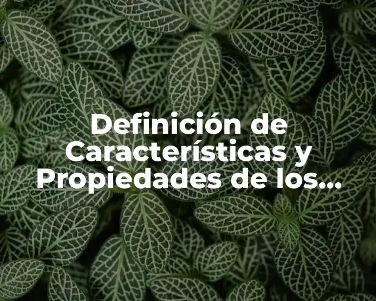 Definición de Características y Propiedades de los Compuestos Iónicos