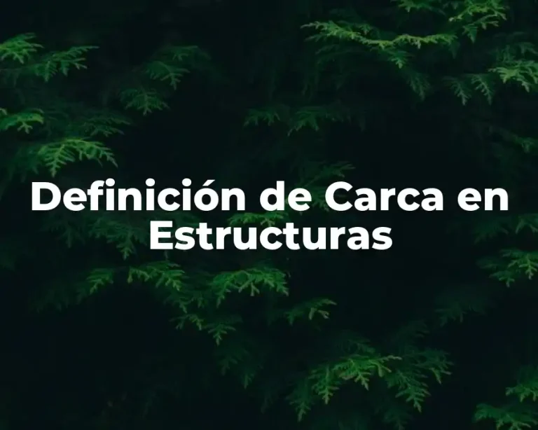 Definición de Carca en Estructuras