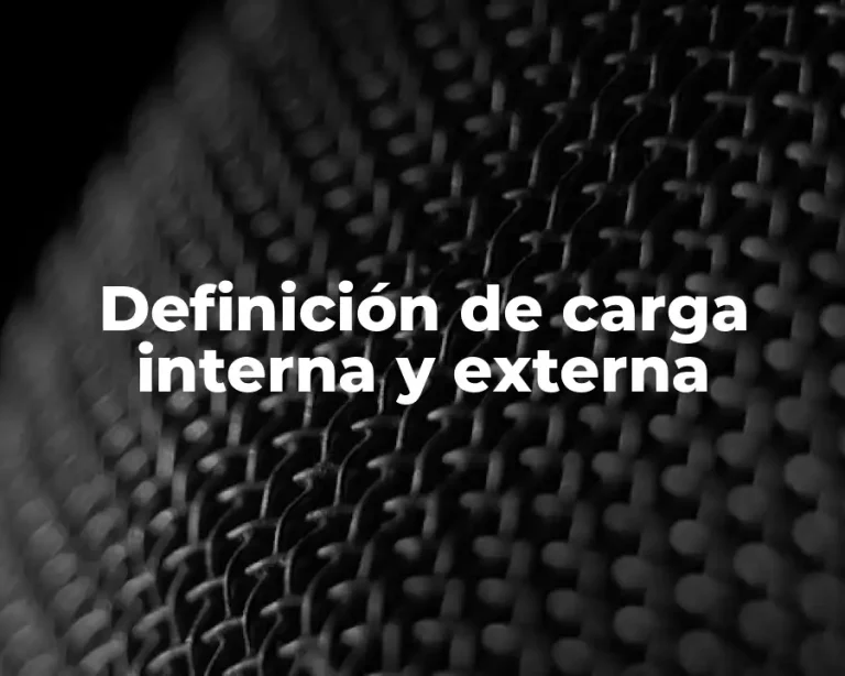 Definición de carga interna y externa