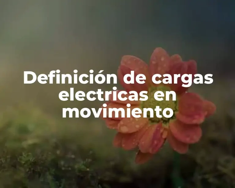 Definición de cargas electricas en movimiento