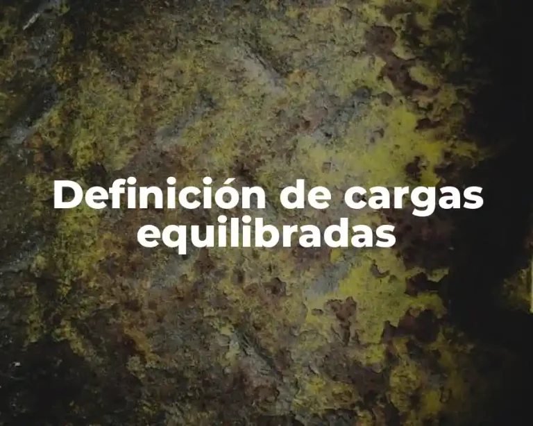 Definición de cargas equilibradas
