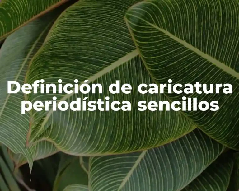 Definición de caricatura periodística sencillos