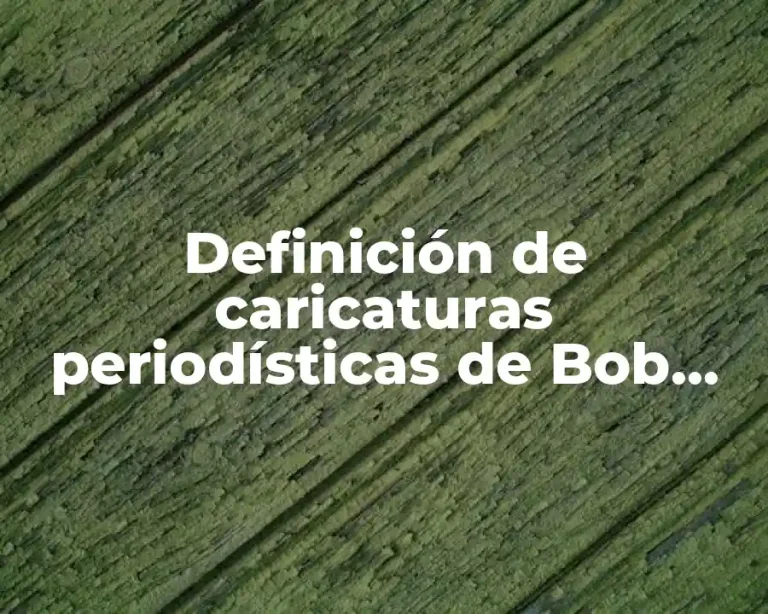 Definición de caricaturas periodísticas de Bob Esponja