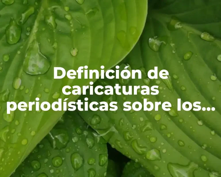 Definición de caricaturas periodísticas sobre los ninis