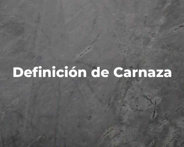 Definición de Carnaza