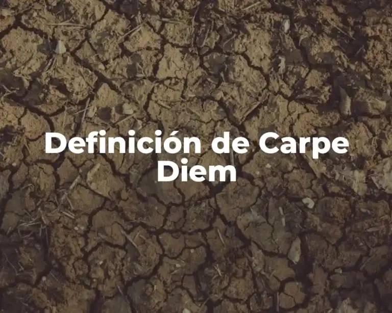 Definición de Carpe Diem