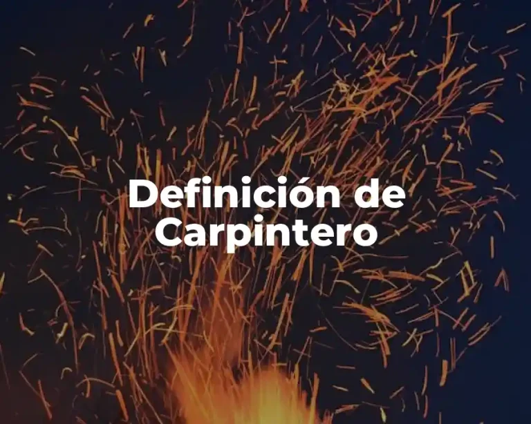 Definición de Carpintero