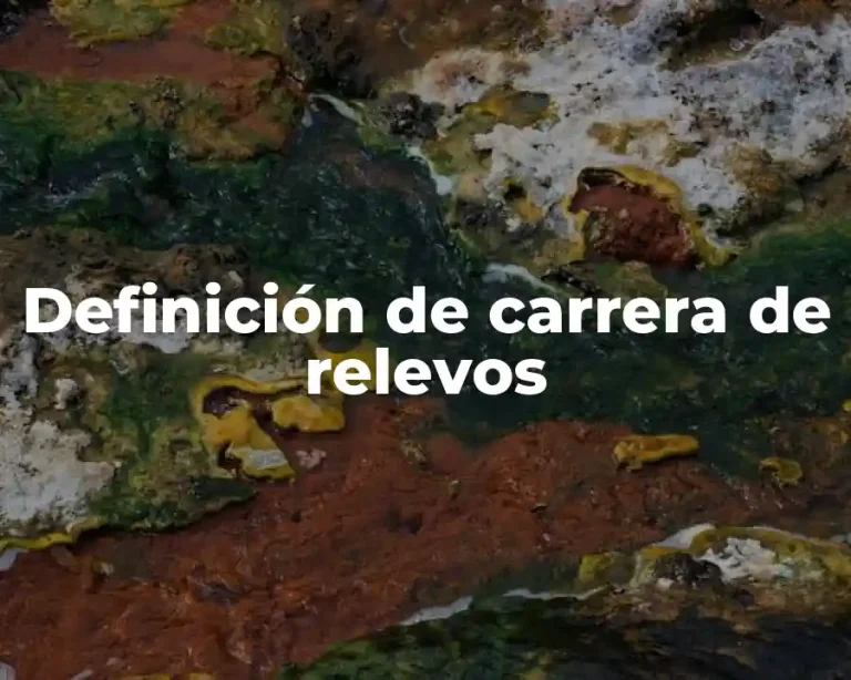 Definición de carrera de relevos