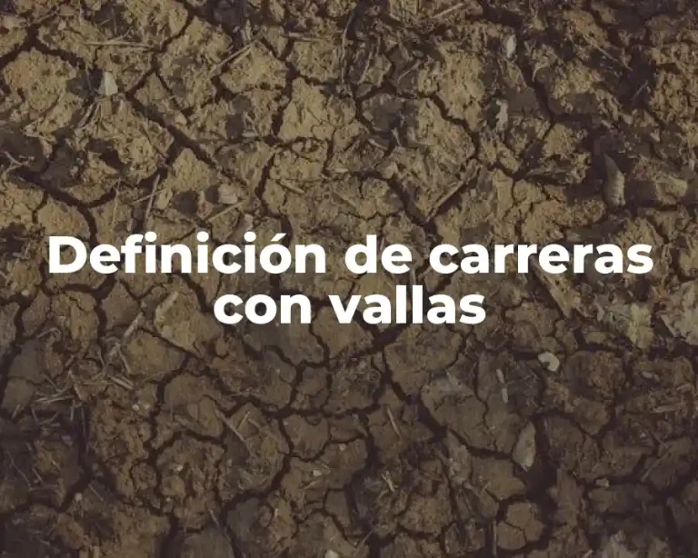 Definición de carreras con vallas