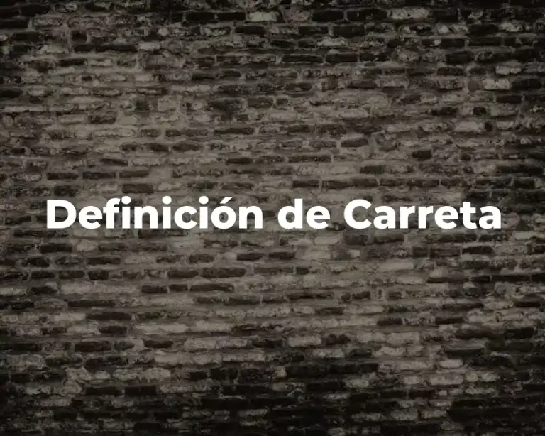 Definición de Carreta