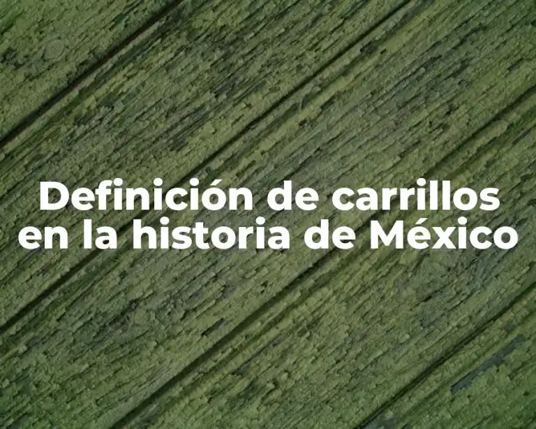 Definición de carrillos en la historia de México