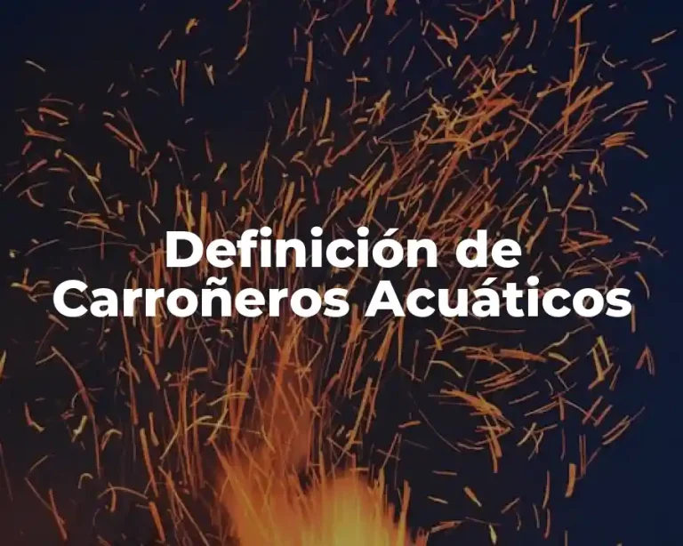 Definición de Carroñeros Acuáticos