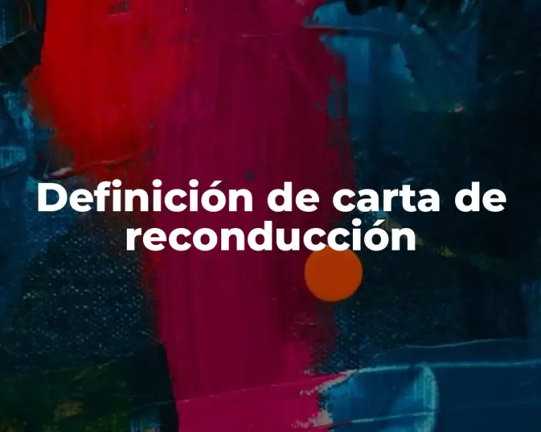Definición de carta de reconducción