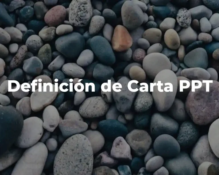 Definición de Carta PPT