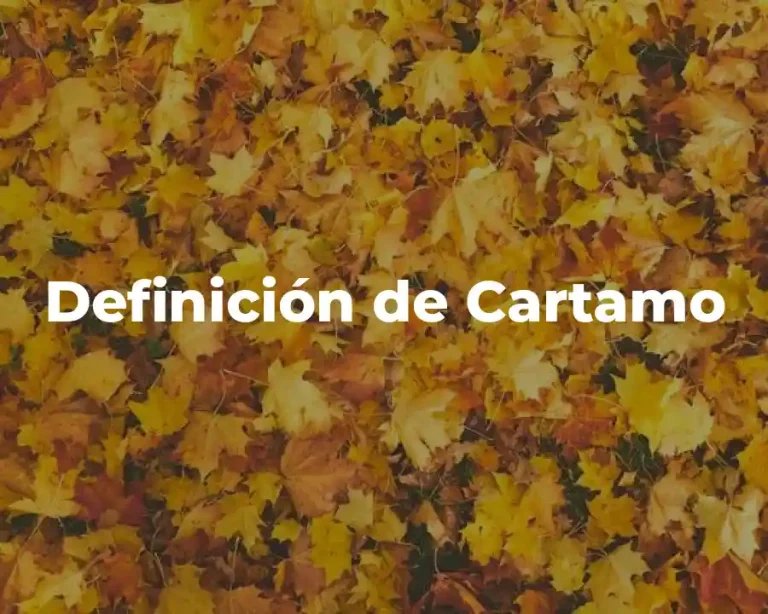 Definición de Cartamo