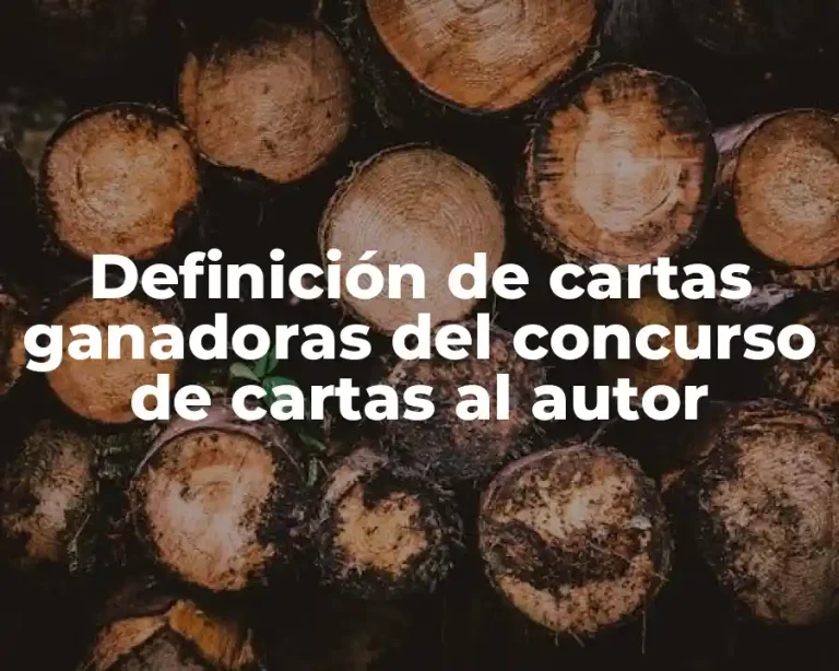 Definición de cartas ganadoras del concurso de cartas al autor