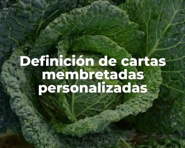 Definición de cartas membretadas personalizadas