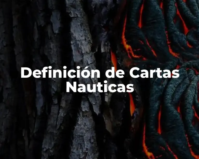 Definición de Cartas Nauticas