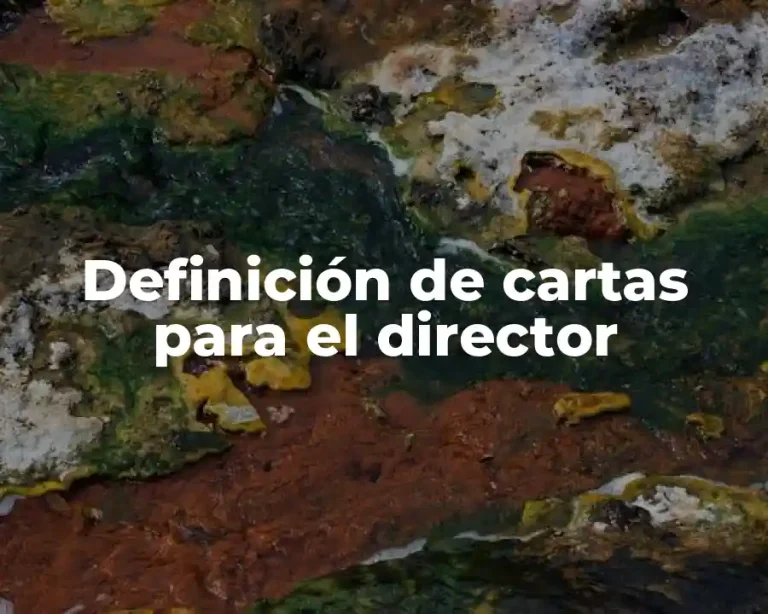 Definición de cartas para el director