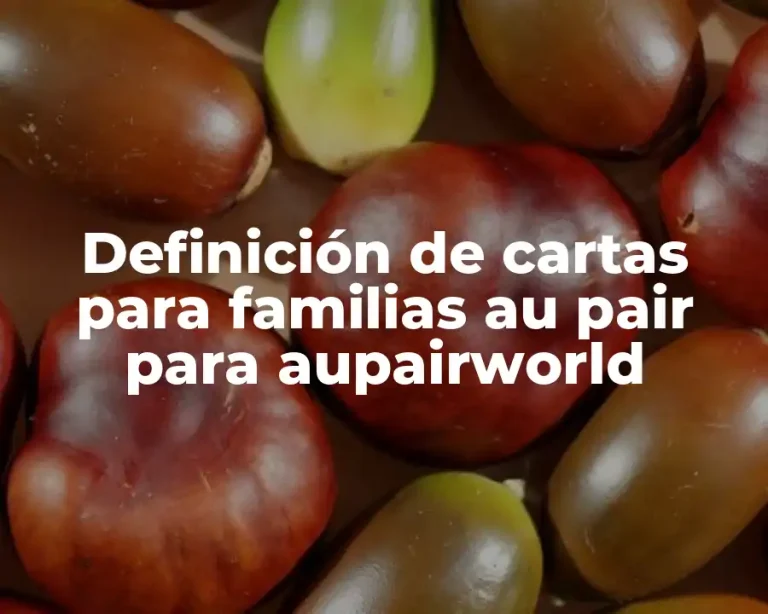 Definición de cartas para familias au pair para aupairworld