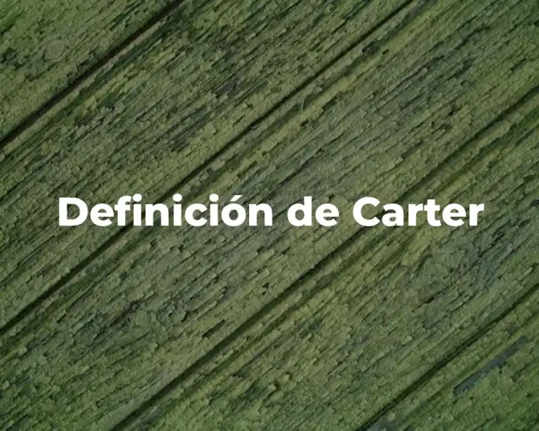 Definición de Carter