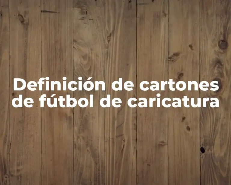 Definición de cartones de fútbol de caricatura