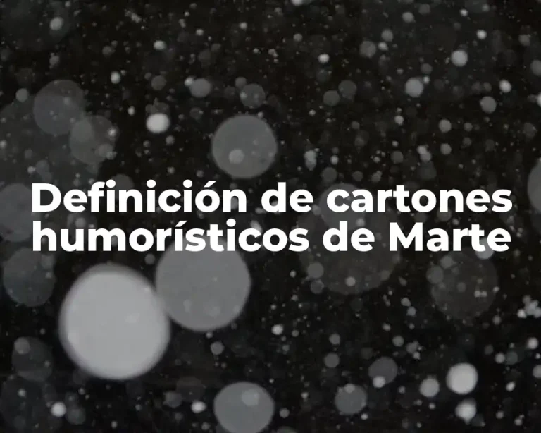 Definición de cartones humorísticos de Marte