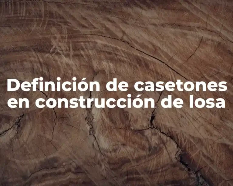 Definición de casetones en construcción de losa