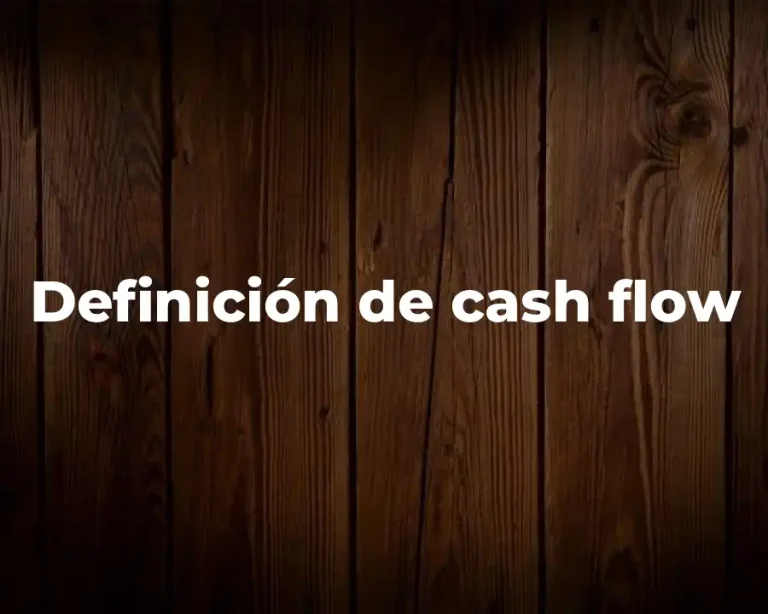 Definición de cash flow