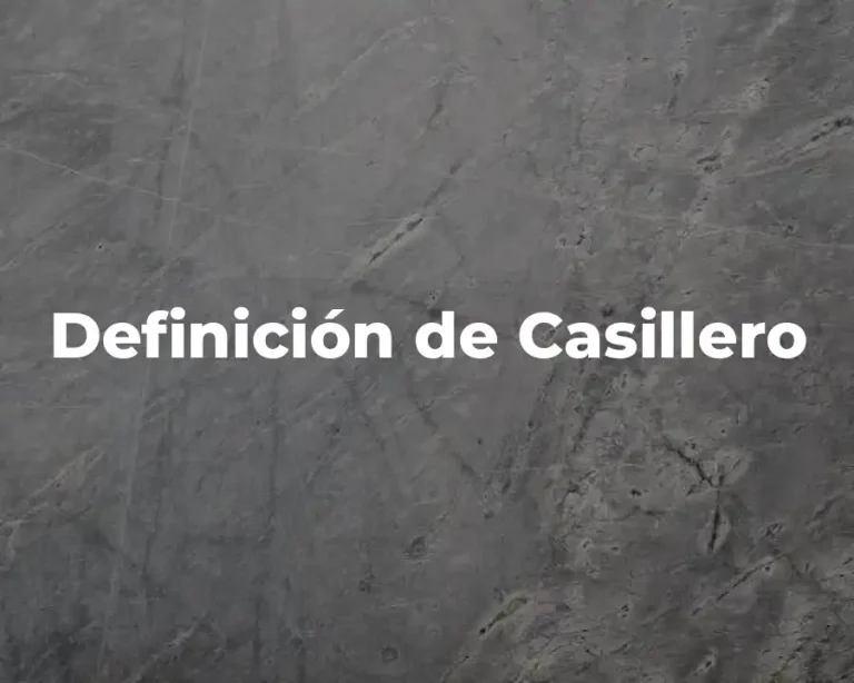 Definición de Casillero