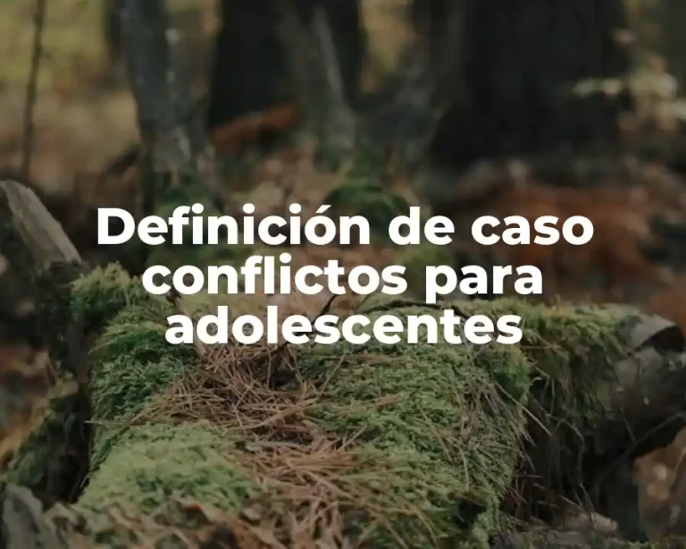 Definición de caso conflictos para adolescentes