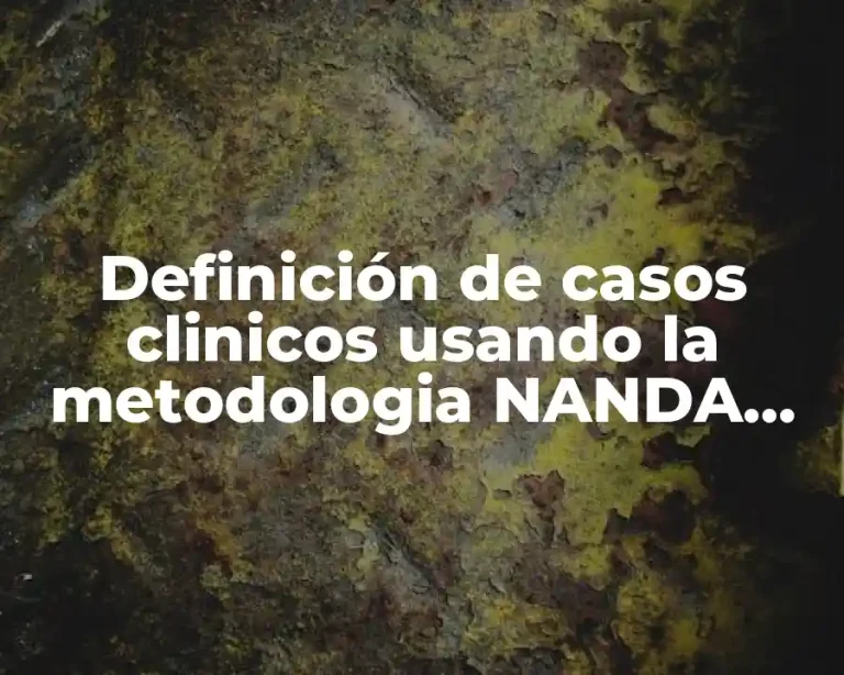 Definición de casos clinicos usando la metodologia NANDA, NIC y NOC