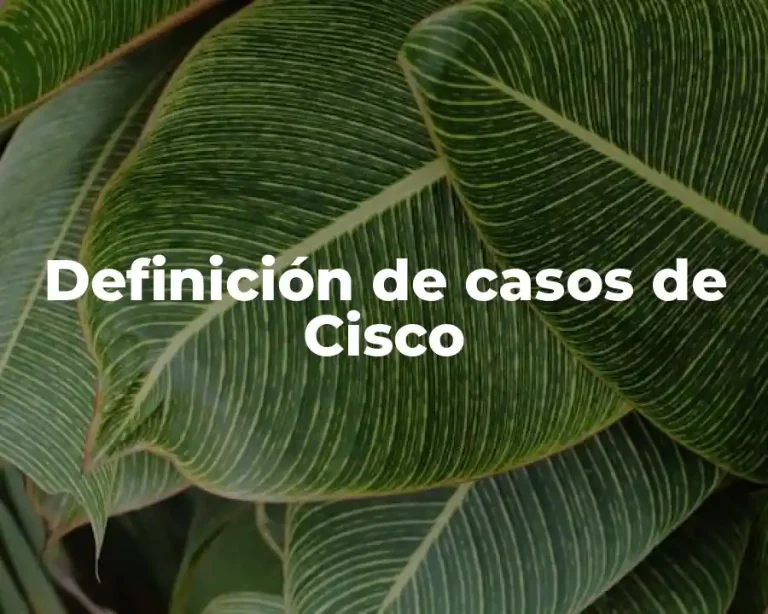 Definición de casos de Cisco