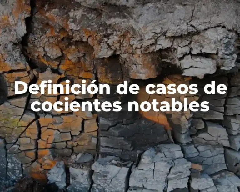 Definición de casos de cocientes notables