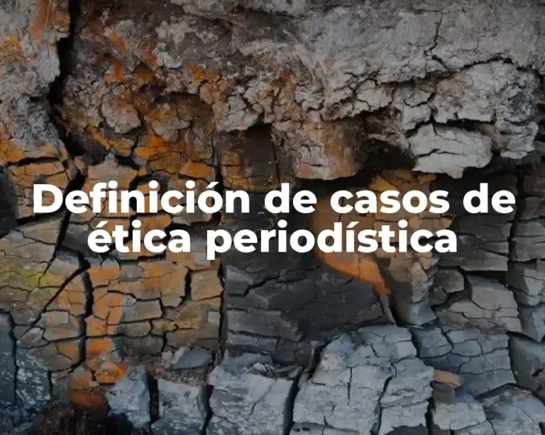 Definición de casos de ética periodística