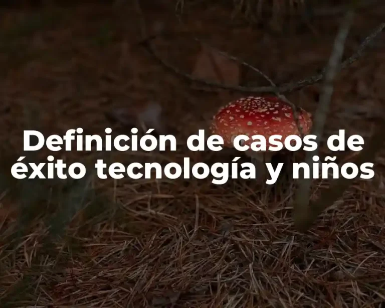 Definición de casos de éxito tecnología y niños