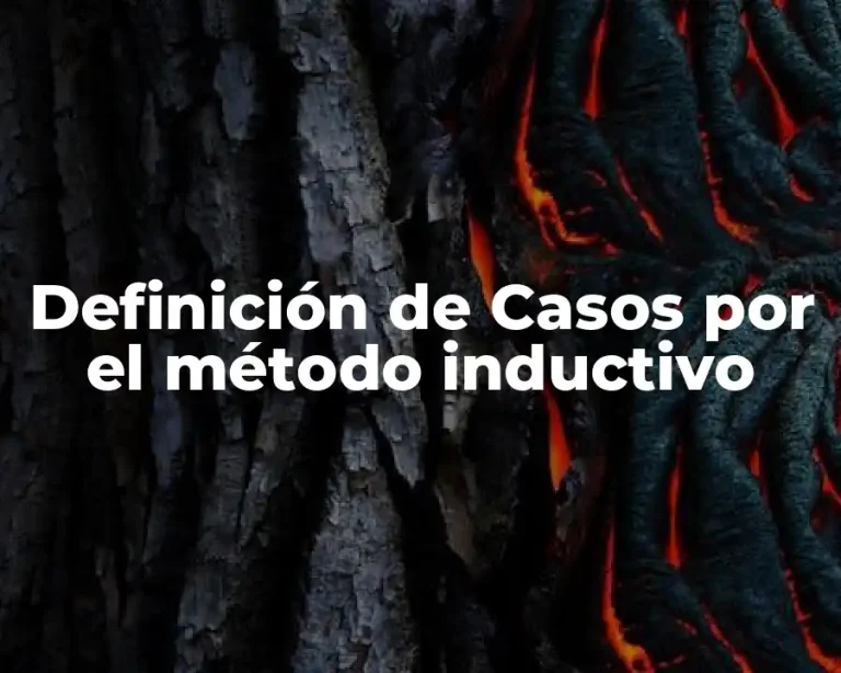 Definición de Casos por el método inductivo
