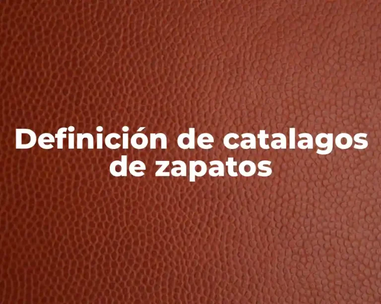 Definición de catalagos de zapatos
