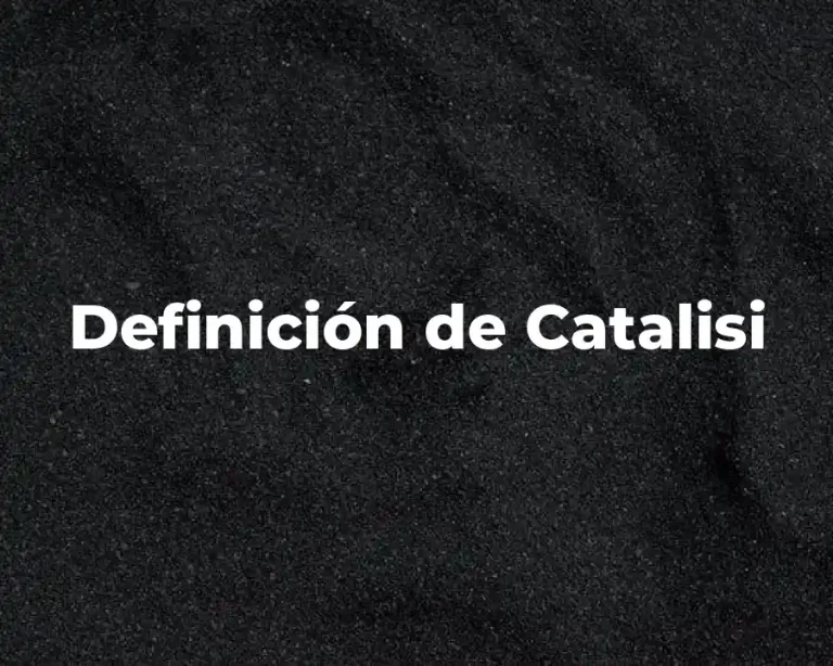 Definición de Catalisi