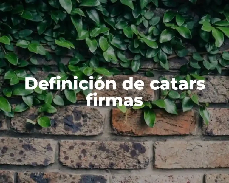 Definición de catars firmas
