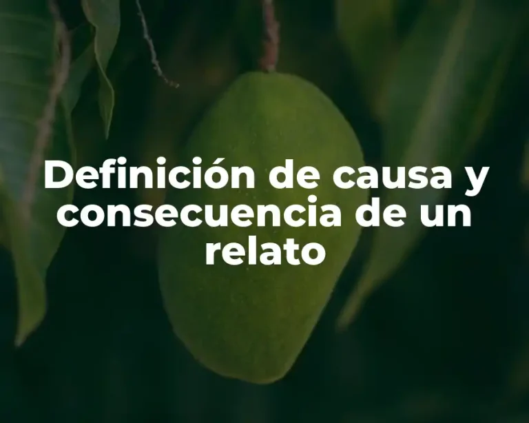 Definición de causa y consecuencia de un relato