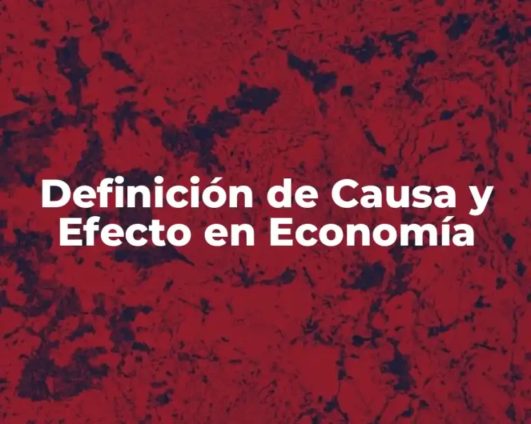 Definición de Causa y Efecto en Economía